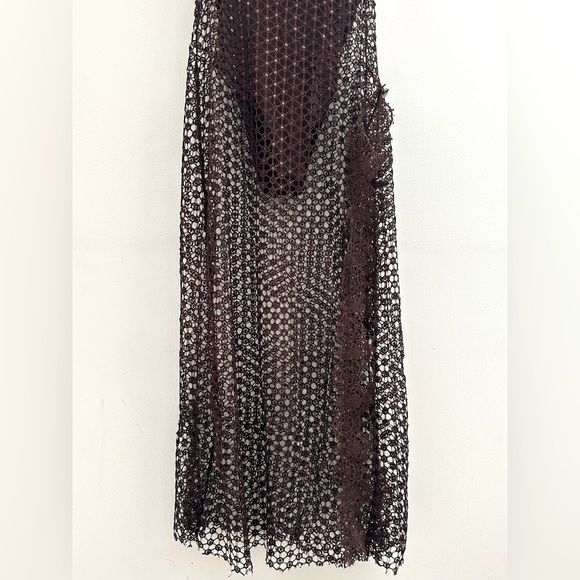 FREE PEOPLE X INTIMATELY || Smoke & Mirrors Brown Bodysuit Slip. Sz. XS - Picture 8 of 16